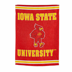 Embossed Suede Flag, House Size, Iowa State University - Collegiate Home