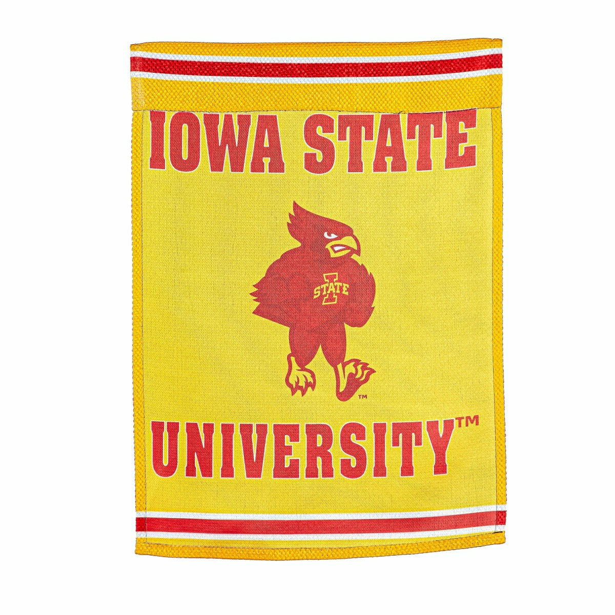 Embossed Suede Flag, House Size, Iowa State University - Collegiate Home