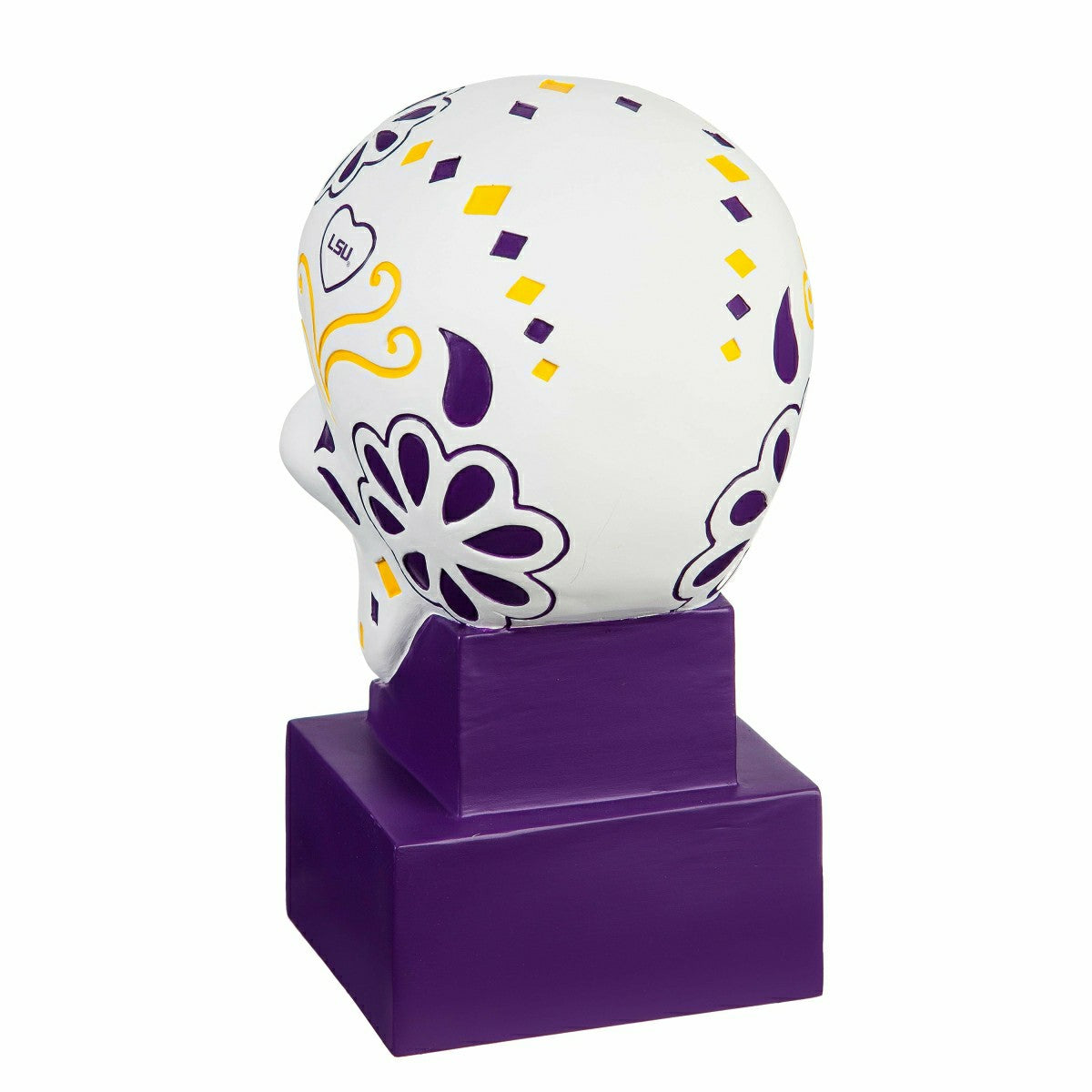 LSU, Sugar Skull Statue - Collegiate Home