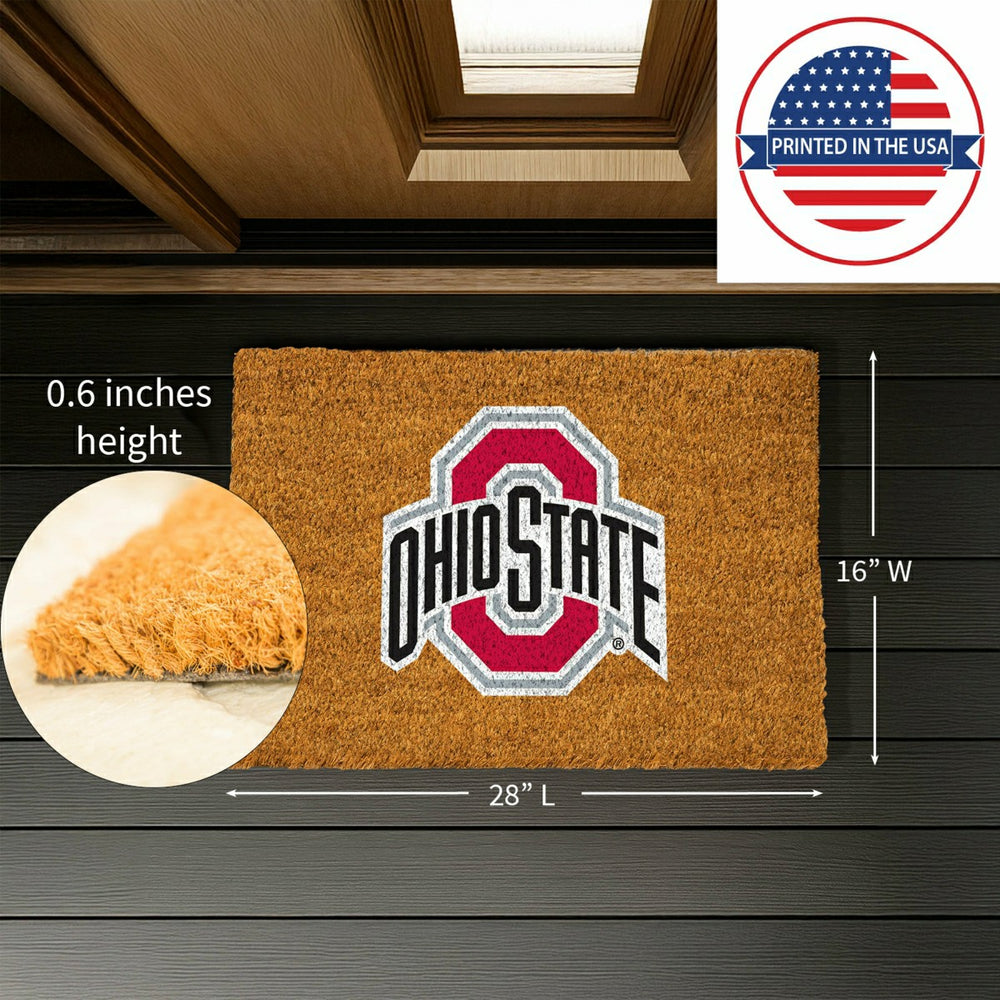 Coir Mat, 16"x28", Ohio State University - Collegiate