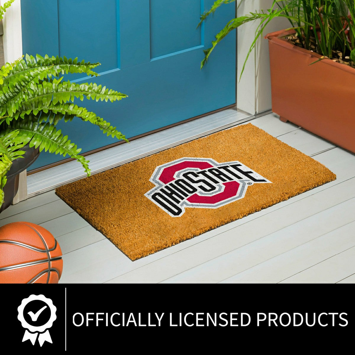 Coir Mat, 16"x28", Ohio State University - Collegiate