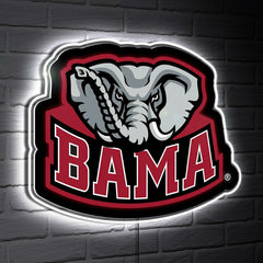 LED Wall Decor, Glazelite, College Mascot, University of Alabama - Collegiate Home