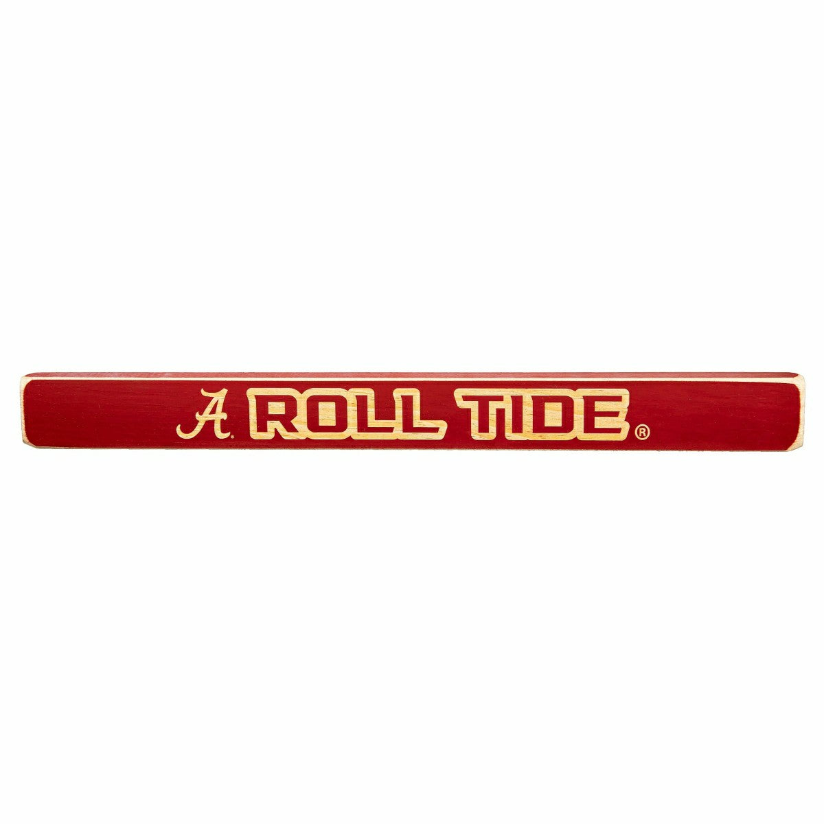 University of Alabama Engraved Wood Sign, 1.5" x 18" - Collegiate Home