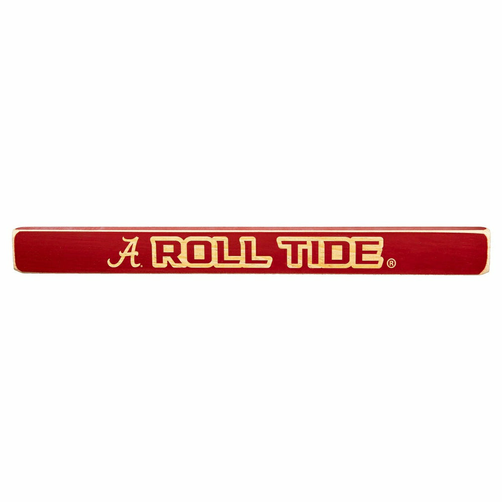 University of Alabama Engraved Wood Sign, 1.5" x 18" - Collegiate Home