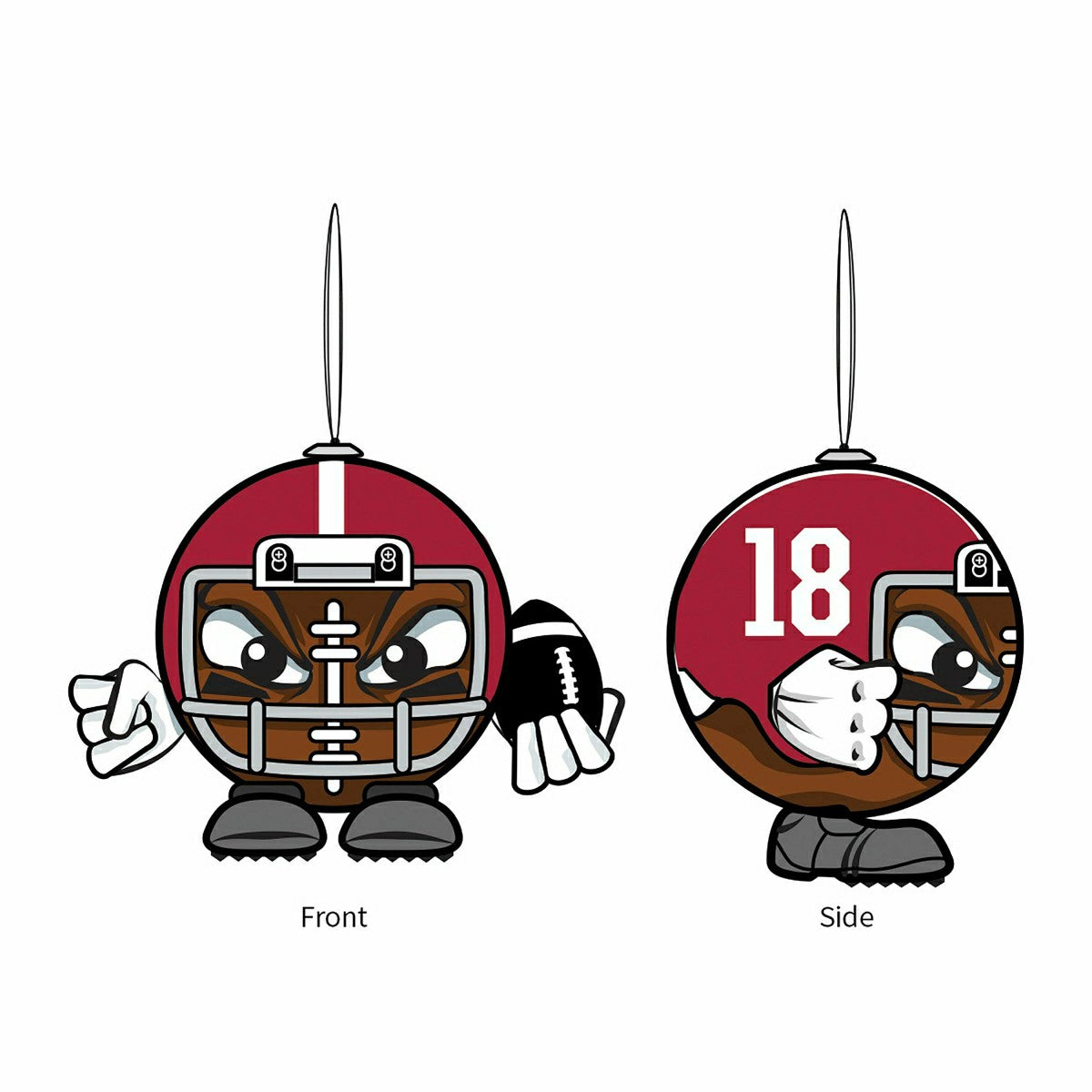 University of Alabama, Ball Head Ornament - Collegiate Home