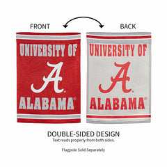 Embossed Suede Flag, GDN Size, University of Alabama - Collegiate Home