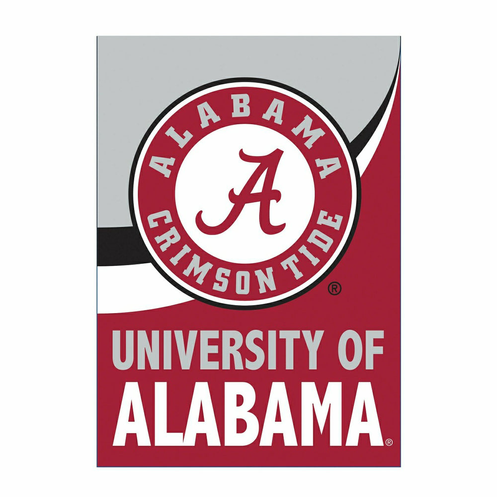 University of Alabama Burlap Flag House Size - Collegiate Home