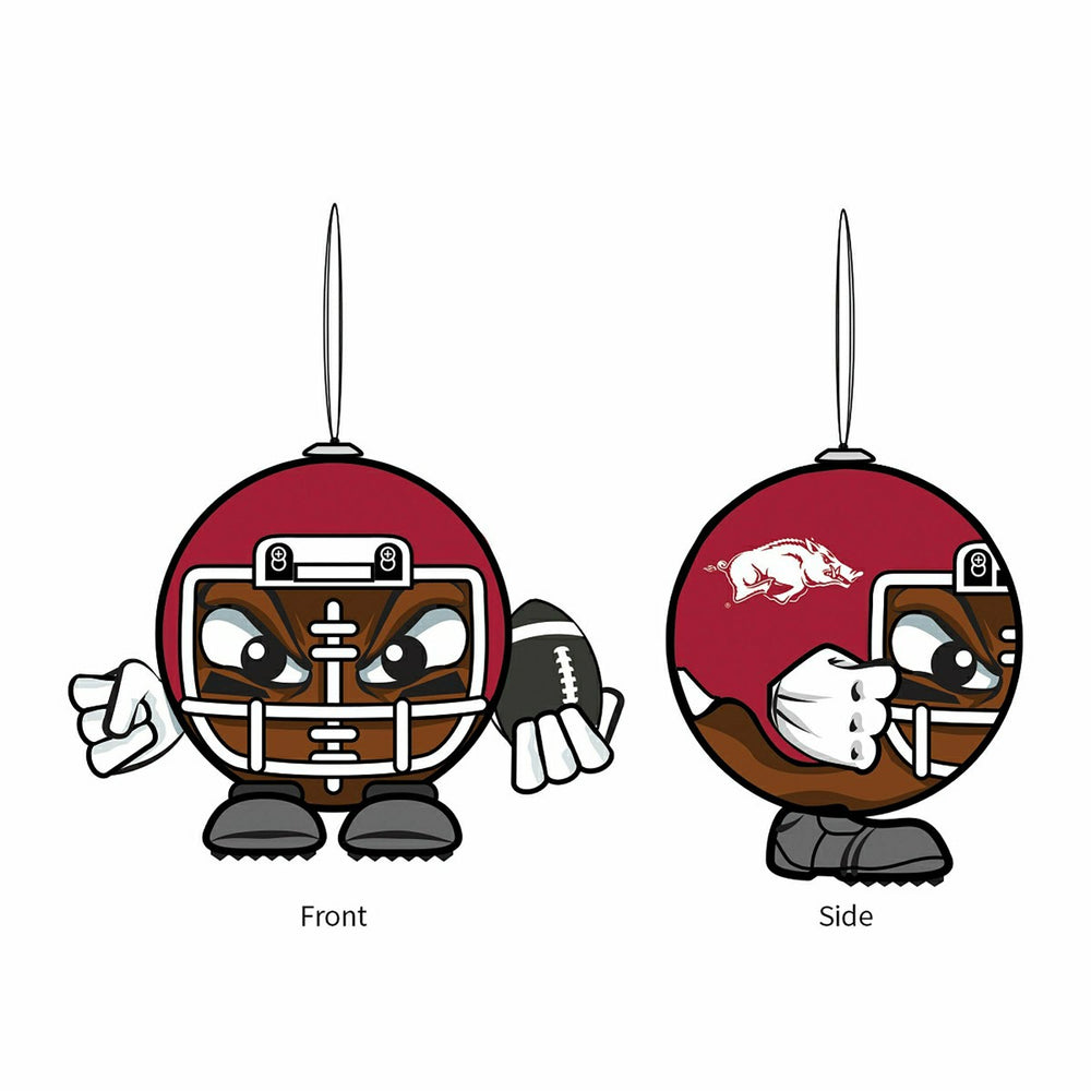 University of Arkansas, Ball Head Ornament - Collegiate Home