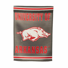 Embossed Suede Flag, GDN Size, University of Arkansas - Collegiate Home