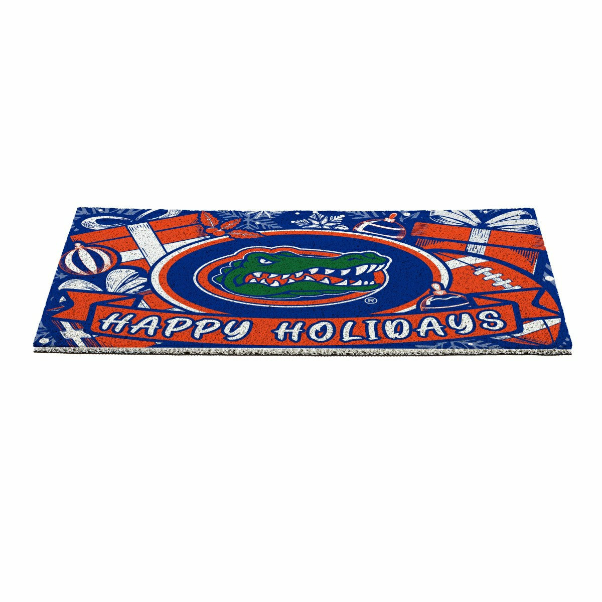 University of Florida Holiday PVC Mat, 28"x16" - Collegiate