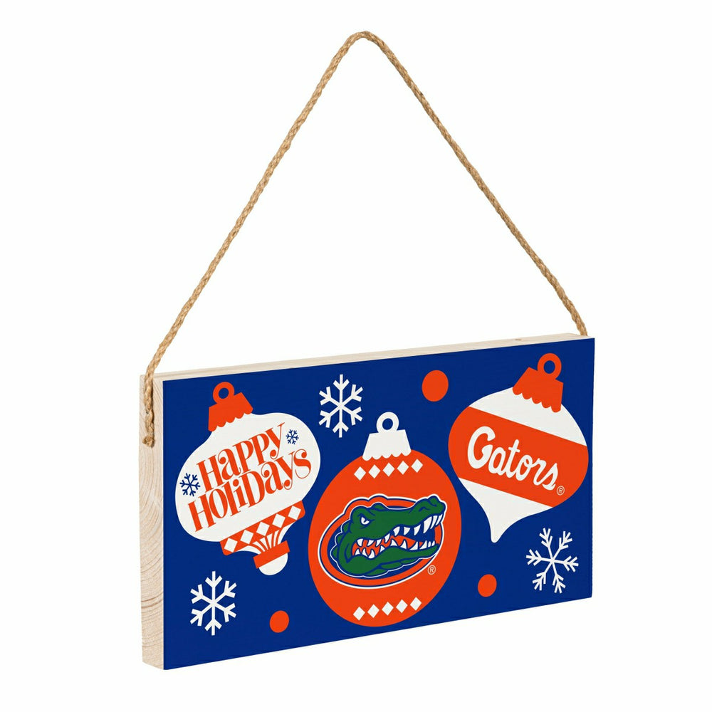 University of Florida Holiday Wood Wall Sign, 6x11 - Collegiate Home