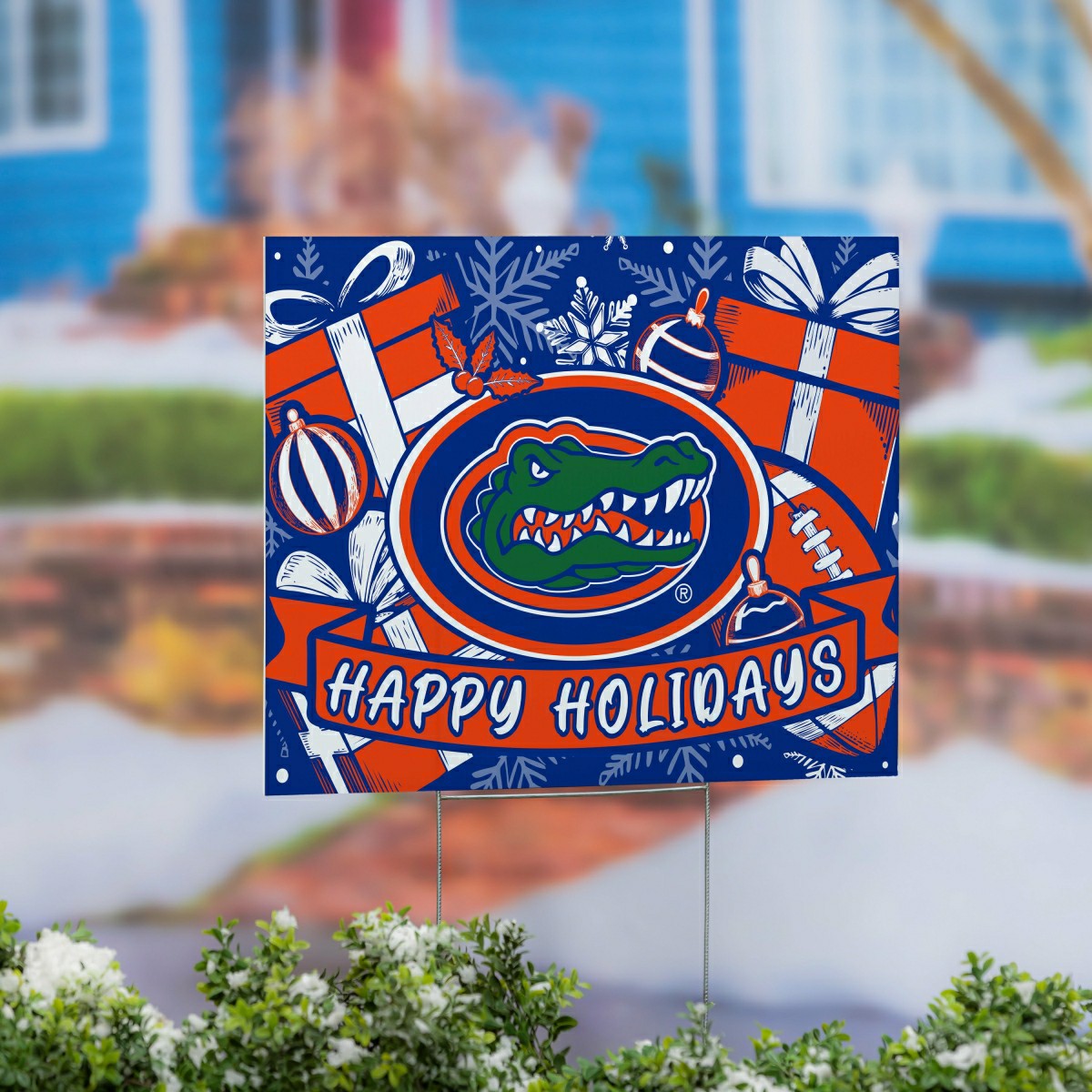 University of Florida Yard Sign, Holiday - Collegiate Home