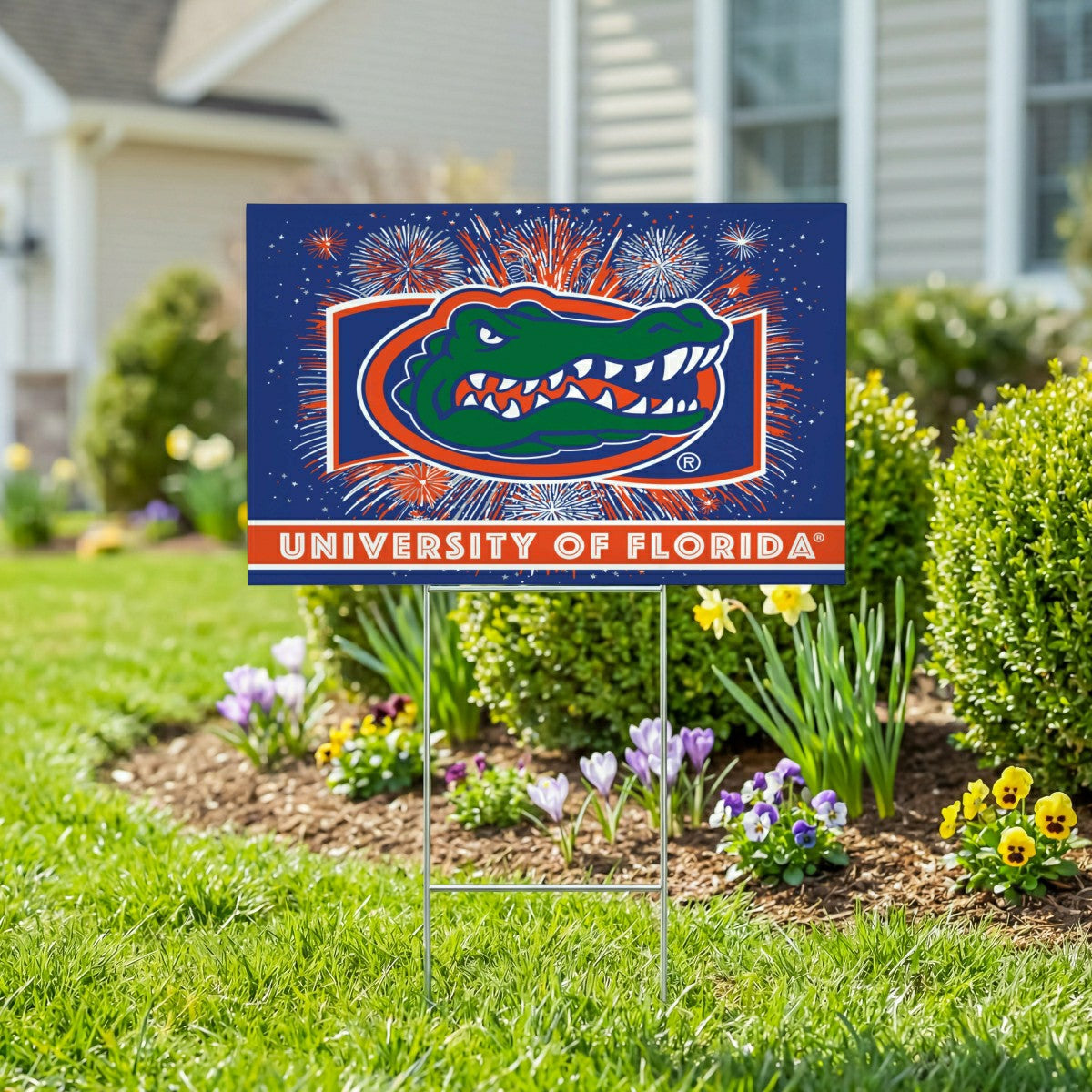 University of Florida Coroplast Yard Sign, Patriotic - Collegiate Home