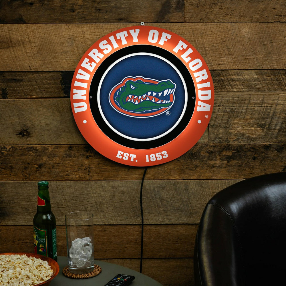 University of Florida, Metal Lite, Round - Collegiate