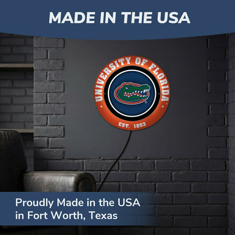 University of Florida, Metal Lite, Round - Collegiate