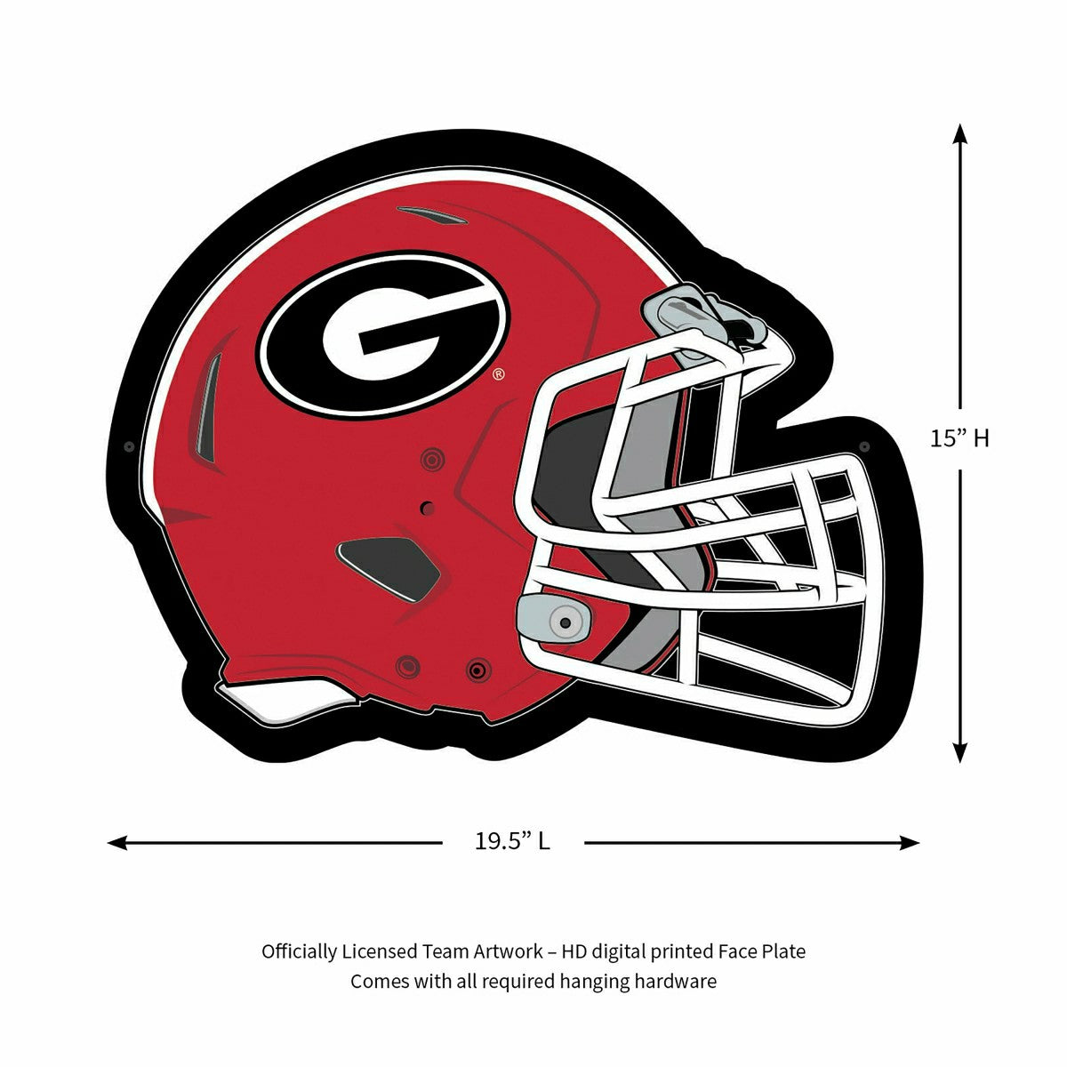 LED Wall Decor, Helmet, University of Georgia - Collegiate Home