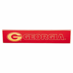 University of Georgia Engraved Wood Sign, 3.5" x 18" - Collegiate Home