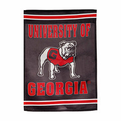 Embossed Suede Flag, GDN Size, University of Georgia, Alternate Bulldo - Collegiate Home