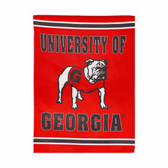 Embossed Suede Flag, GDN Size, University of Georgia, Alternate Bulldo - Collegiate Home
