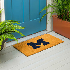 Coir Mat, 16"x28", University Of Michigan - Collegiate