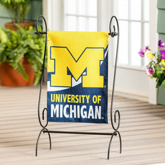 University Of Michigan Burlap Flag GDN Size - Collegiate Home