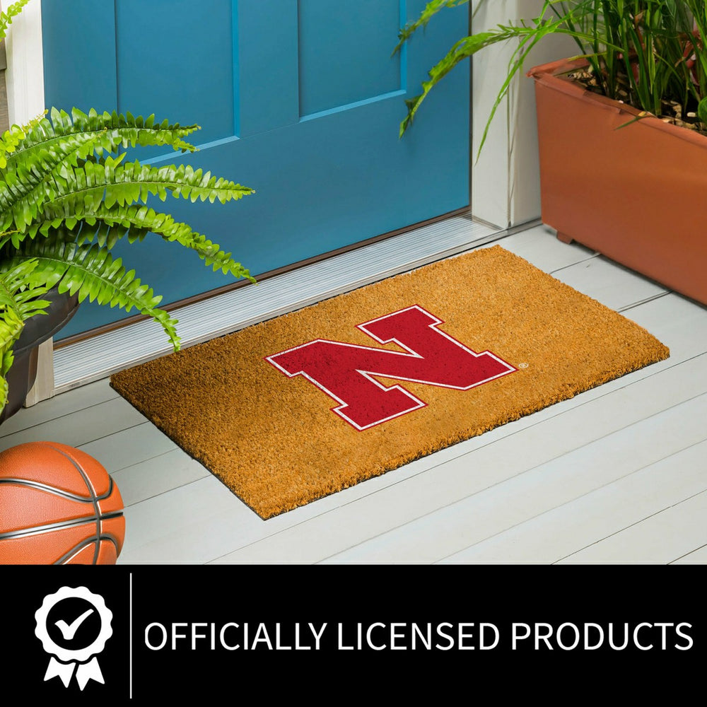 Coir Mat, 16"x28", University of Nebraska - Collegiate