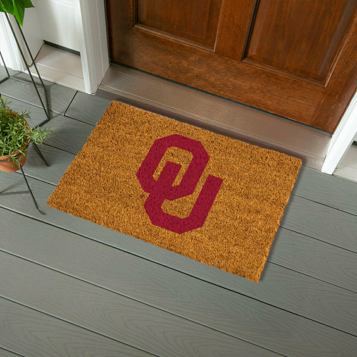 Coir Mat, 16"x28", University of Oklahoma - Collegiate