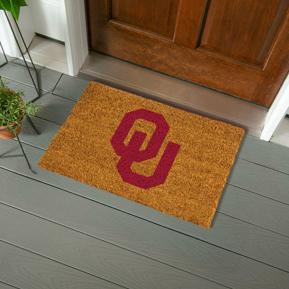 Coir Mat, 16"x28", University of Oklahoma - Collegiate