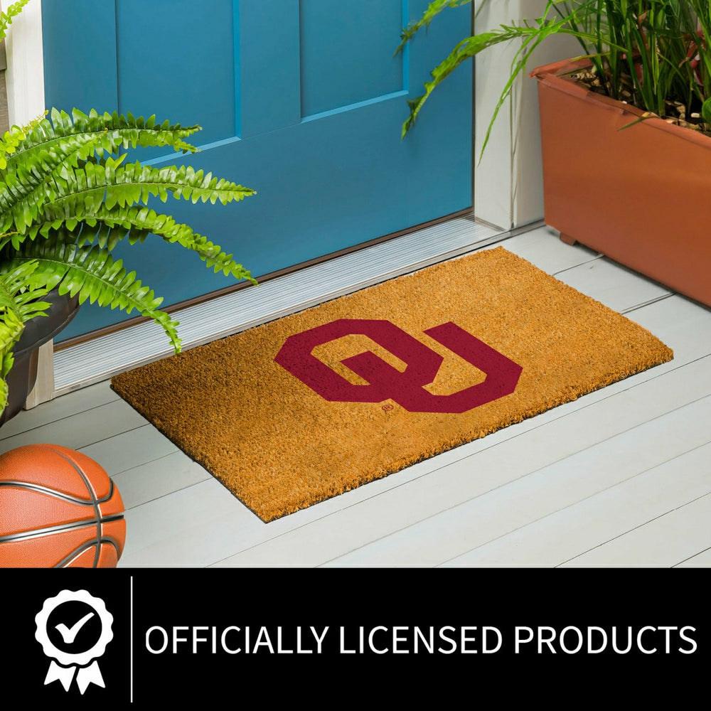 Coir Mat, 16"x28", University of Oklahoma - Collegiate