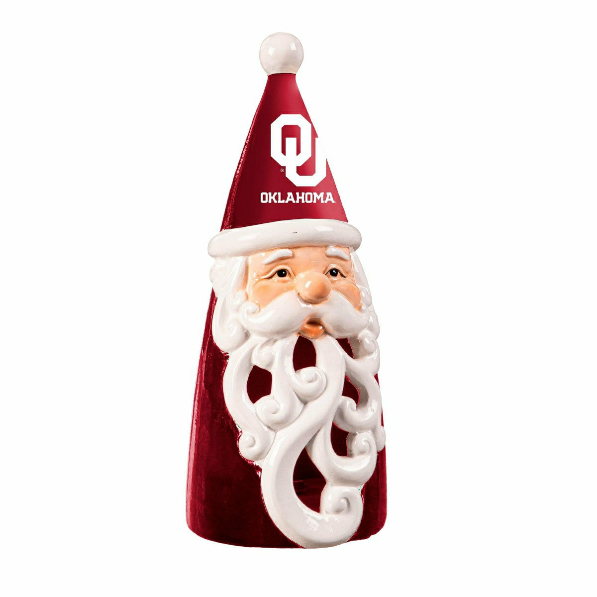 University of Oklahoma Santa LED Statuary, 8" - Collegiate Home