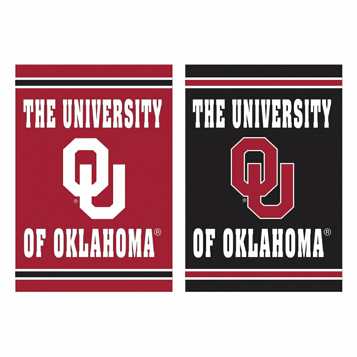 University of Oklahoma Embossed Suede House Flag - Collegiate Home