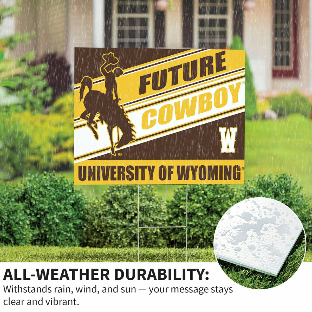 University of Wyoming Coroplast Yard Sign, Future Student - Home