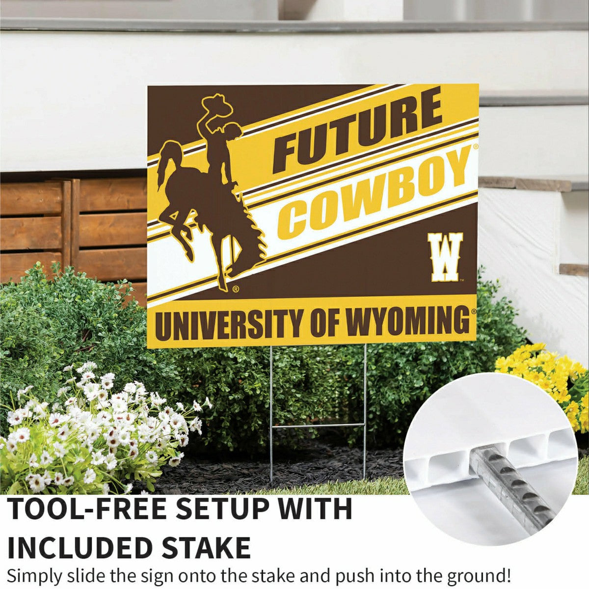 University of Wyoming Coroplast Yard Sign, Future Student - Home
