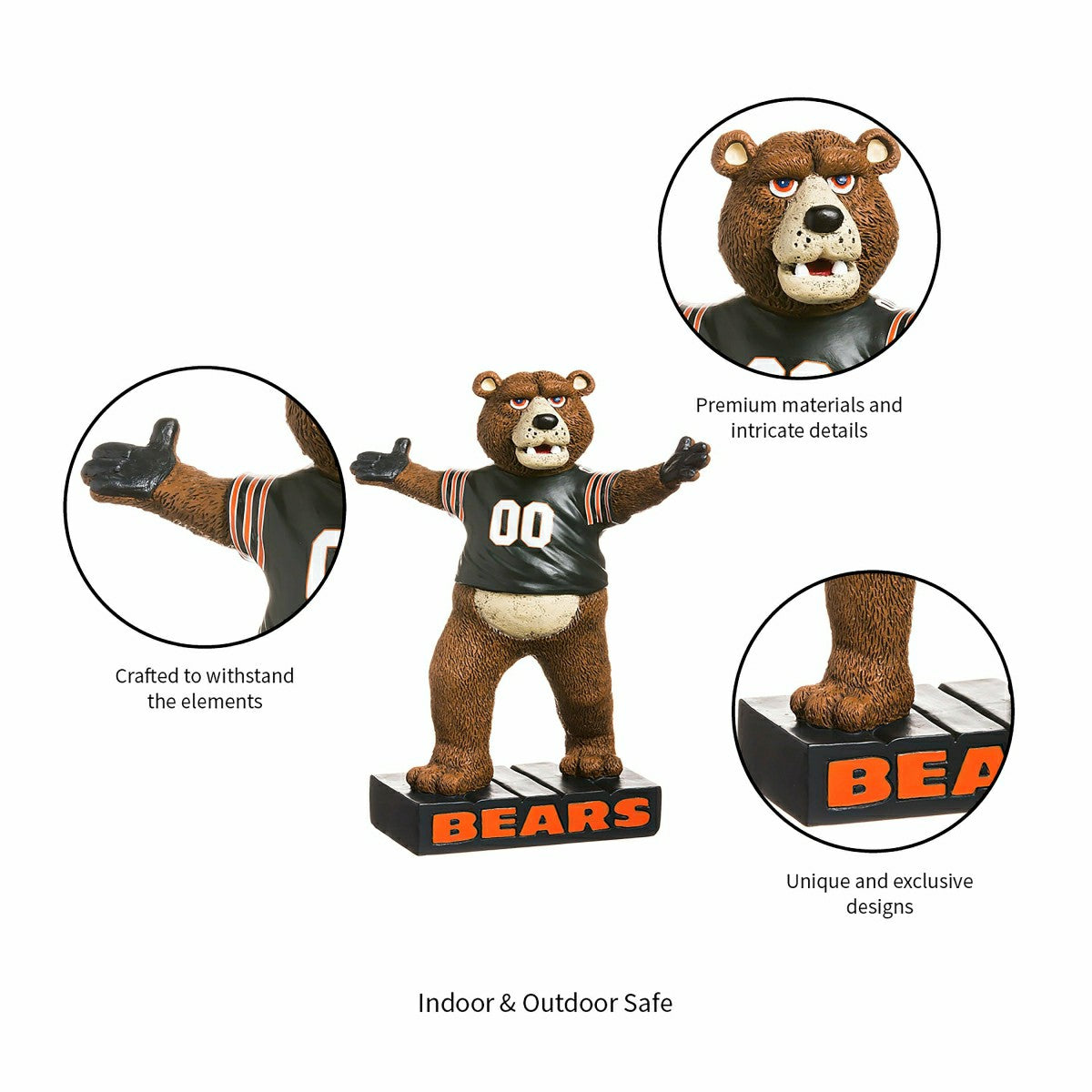 Chicago Bears Mascot Statue - Home