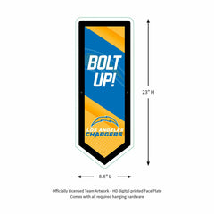 LED Wall Decor, Pennant, Los Angeles Chargers - Home