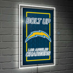 Los Angeles Chargers NFL Football Rectangle Neolite LED Decor - Home
