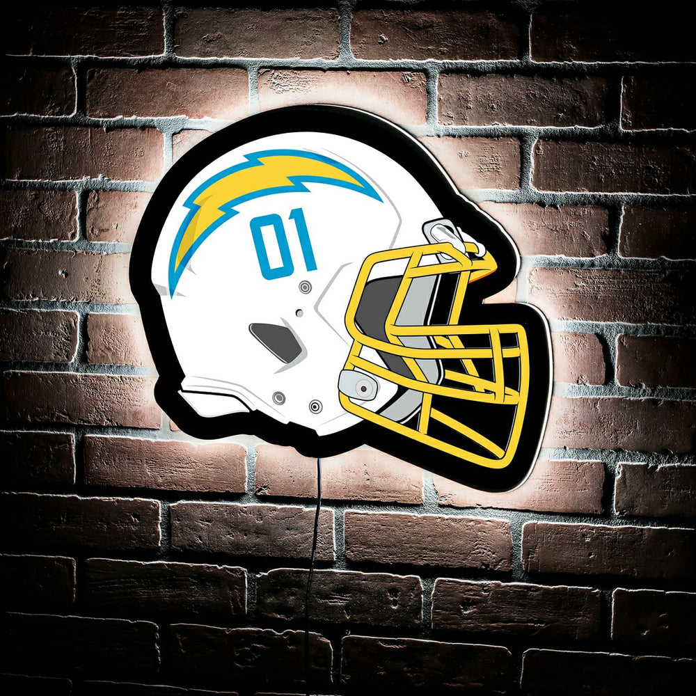 LED Wall Decor, Helmet, Los Angeles Chargers - Home