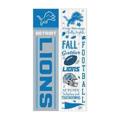 Detroit Lions 46" Double Sided Leaner, Fall Seasonal - Home