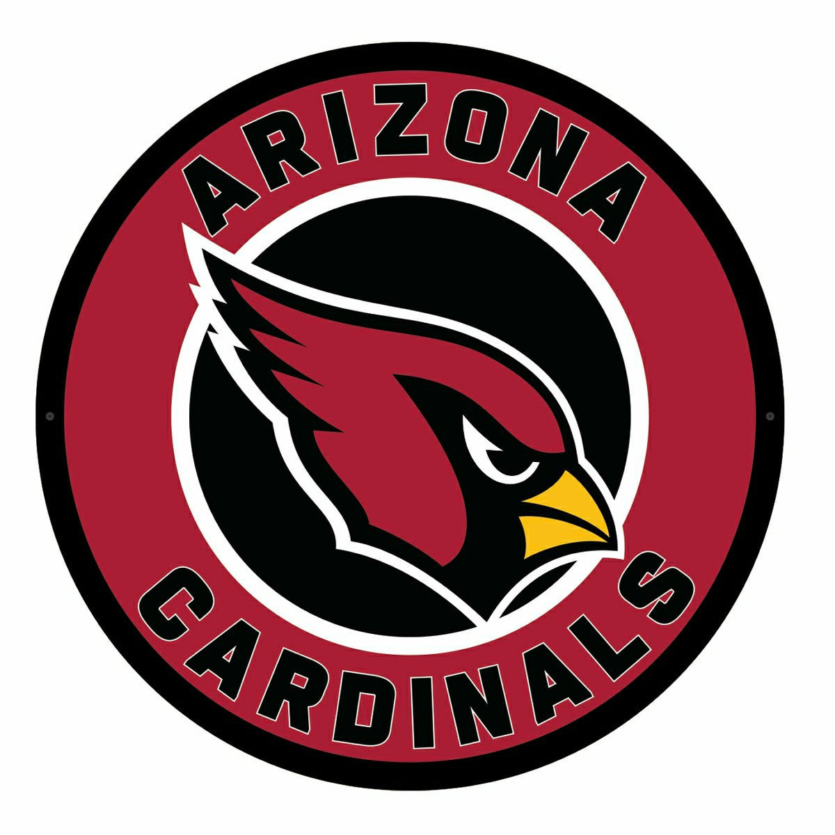 LED Wall Decor, Round, Arizona Cardinals - Home