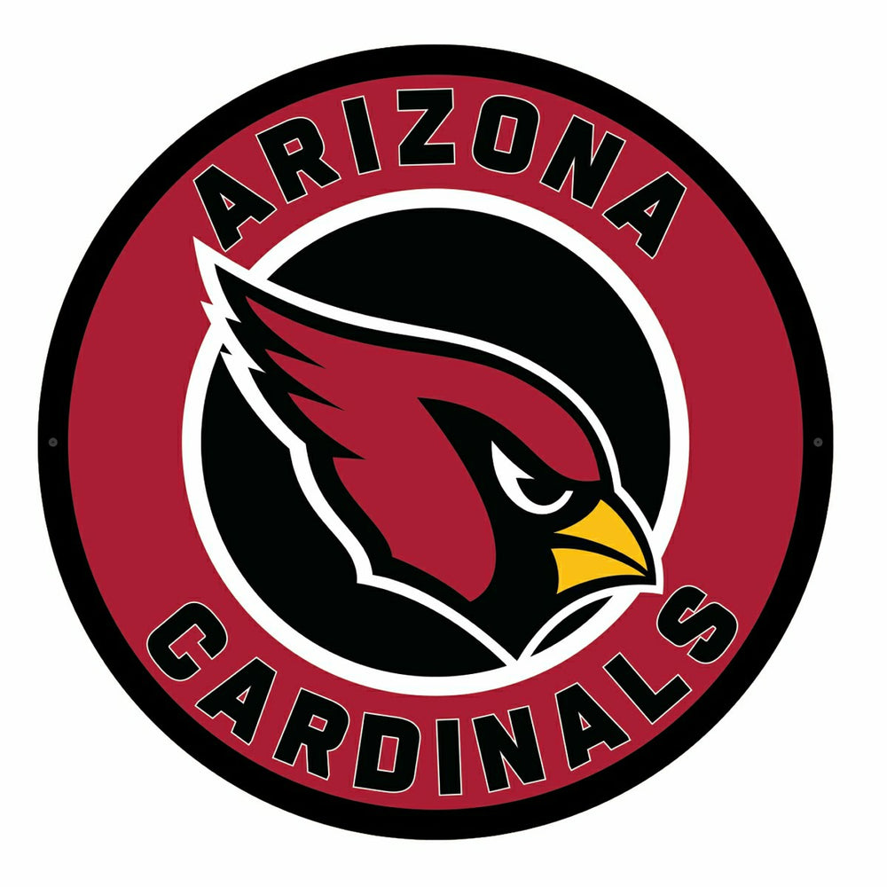 LED Wall Decor, Round, Arizona Cardinals - Home