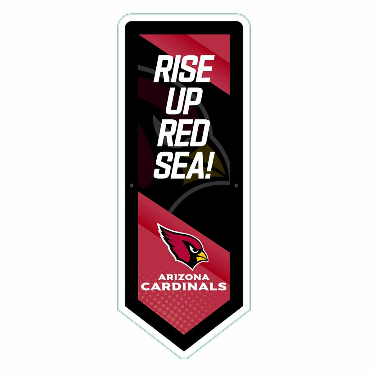 LED Wall Decor, Pennant, Arizona Cardinals - Home