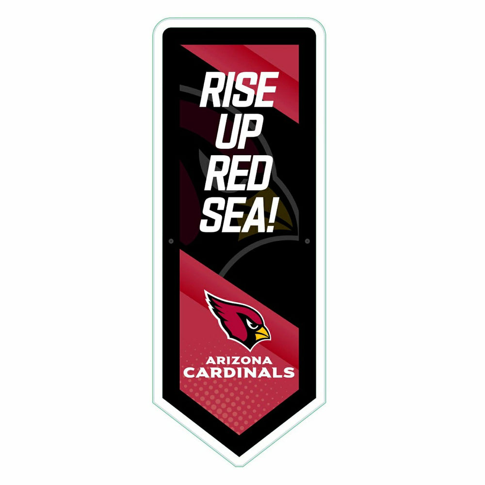 LED Wall Decor, Pennant, Arizona Cardinals - Home
