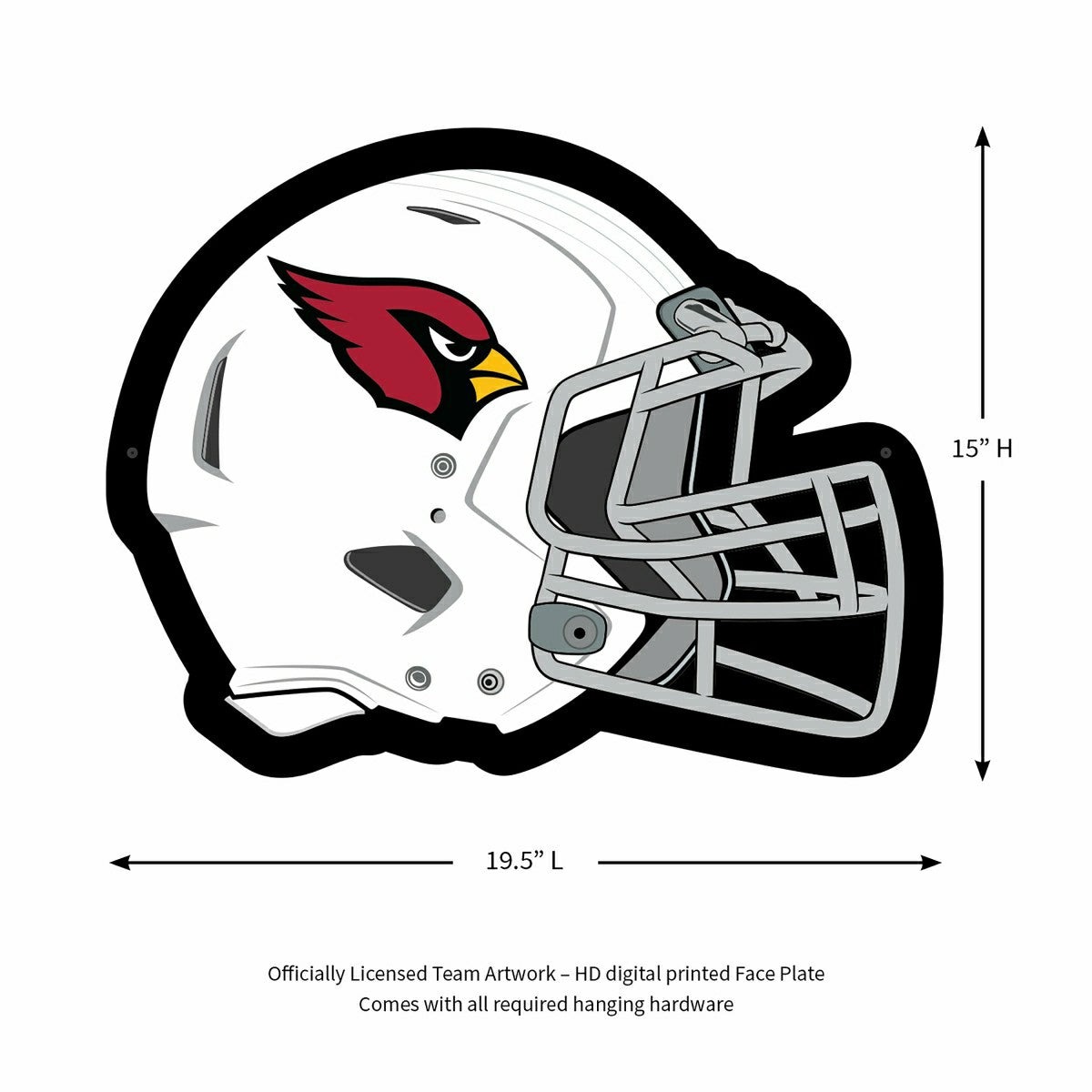 LED Wall Decor, Helmet, Arizona Cardinals - Home