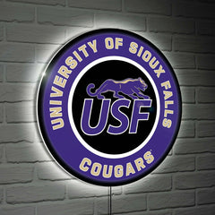 University of Sioux Falls Large Round Edgelite LED Decor - Home
