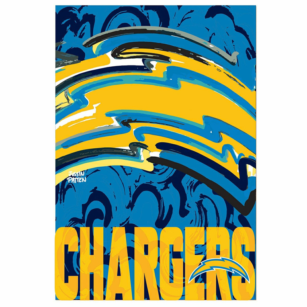 Los Angeles Chargers, Suede GDN, Justin Patten Logo - Home