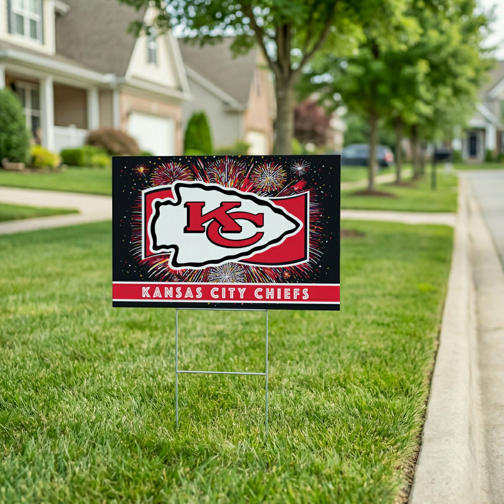 Kansas City Chiefs Yard Sign, Patriotic - Home