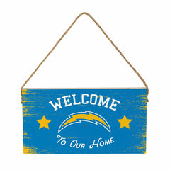 Los Angeles Chargers Wood Wall Sign, 6x11 - Home