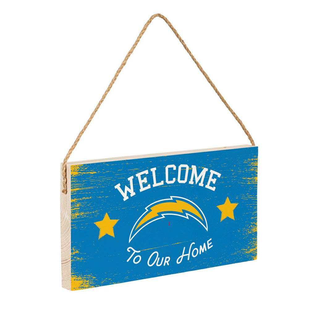 Los Angeles Chargers Wood Wall Sign, 6x11 - Home
