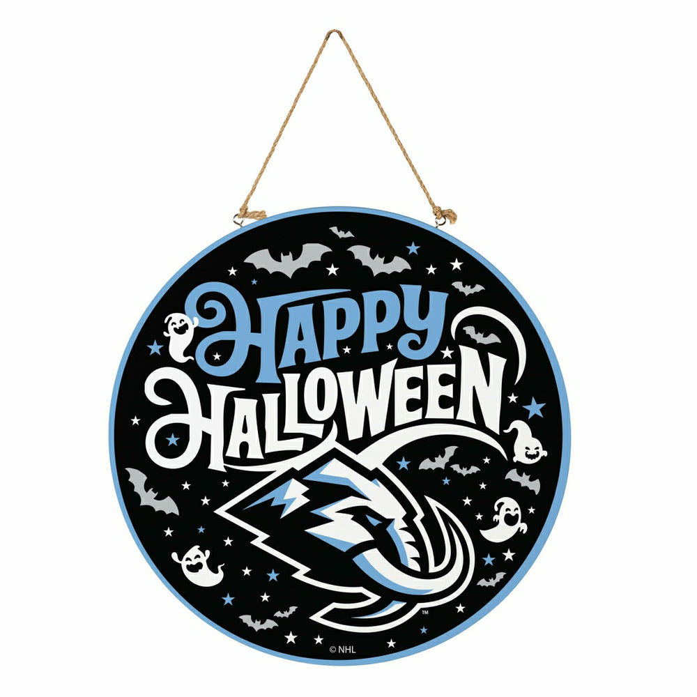 Utah Mammoth Halloween Round Door Décor with Hanging Rope, 18x18 - Home