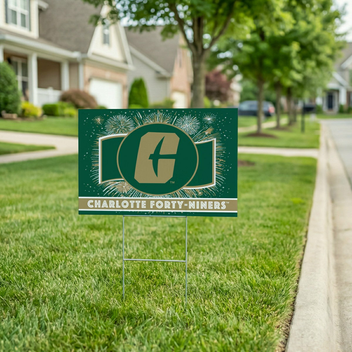 University of North Carolina/Charlotte Yard Sign, Patriotic - Home